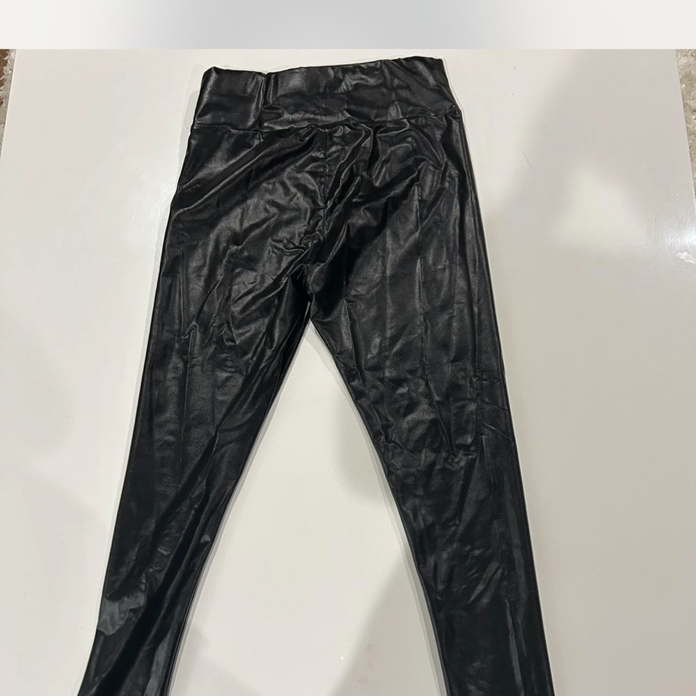H&M Black Faux Leather Pants